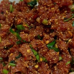 ลาบเนื้อดิบ ไม่เลือด