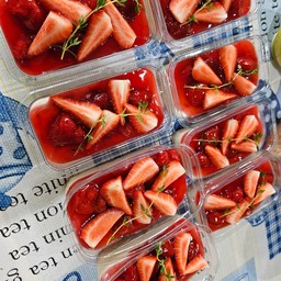 สตรอเบอรี่ ชีสพาย