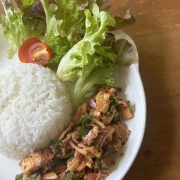 ข้าวยำไก่ย่าง