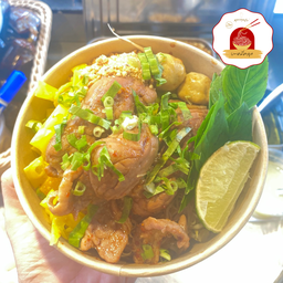 หมี่คลุก เป็ดสไลด์