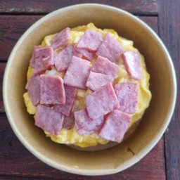 ไข่ข้น+แฮม