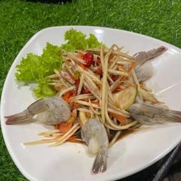 ตำปลาร้ากุ้งสด