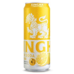 Singha เลมอนโซดา (กระป๋อง) 330 ml.