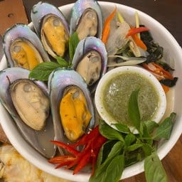 หอยแมลงภู่นิวซีแลนด์อบ