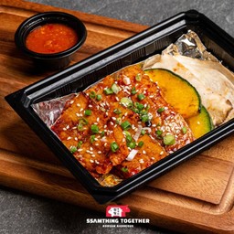 A la carte - สันคอหมูหมักซอสผลไม้