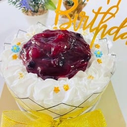 เค้กนมสด 1 รส (บลูเบอรี่) 1 ปอนด์ (แถมฟรีป้ายHBDอันใหญ่)