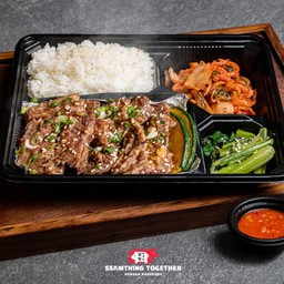 ชุดข้าว - เนื้อร่องซี่โครงหมักกระเทียม