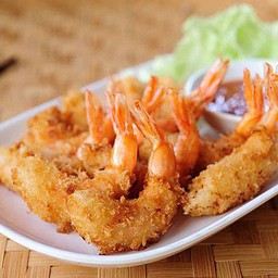 กุ้งชุปแป้งทอด