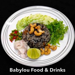 ข้าวผัดกานาฉ่ายปลาเค็ม (เจ)