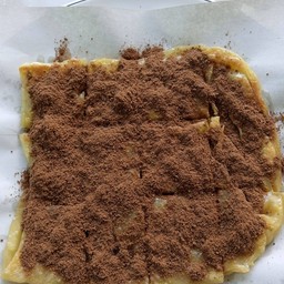 โรตีใส่ไข่ราดไมโล