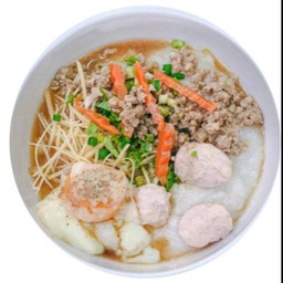 โจ๊กผู้ใหญ่ (ใส่ไข่) 3 ถุง และ ต้มเลือด + ข้าว 1 ชุด