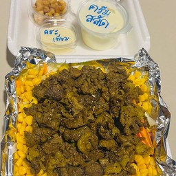 สลัดเนื้อโคขุน+ข้าวโพดหวาน