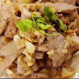 Garlic Pork with Rice