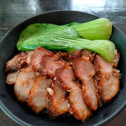 บะหมี่แห้ง หมูแดง