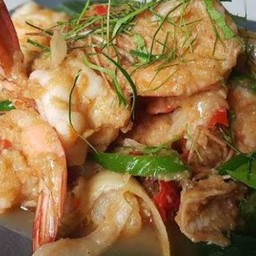 กุ้งผัดกะปิ