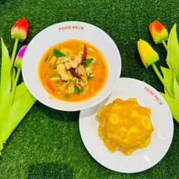 ข้าวไข่เจียว+ต้มยำปลาดอลลี่