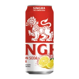 Singha เรดเลมอนโซดา (กระป๋อง) 330ml.