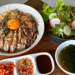 Fried Rice Charcoal Grilled Pork