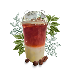 ชานม มะพร้าว (ใช้ชาตรามือ) (ไซรัปของ Señorita)