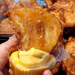 มันฝรั่งทอดแถมดิปนมชีส