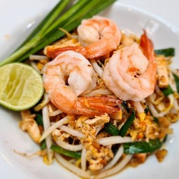 ผัดไทย [ เมินเส้น ] กุ้งสด