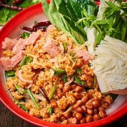 ยำแหนมทอดทรงเครื่องคำพูน