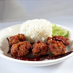 ข้าวลาบหมูทอด (5 ชิ้น 30 กรัม/ชิ้น)