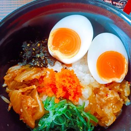 ข้าวหน้ากิมจิแมงกระพรุน