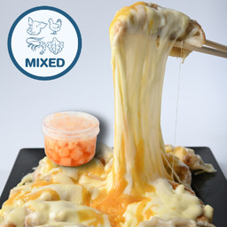 [LM] เกี๊ยวซ่ารวมไส้ หน้าชีส 12 ชิ้น แถมไชเท้าดอง 1 กระปุก