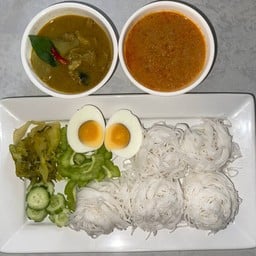 เซ็ตขนมจีนน้ำยาแกงเขียวหวาน
