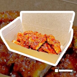 ไก่ไม่มีกระดูกทอด คลุกซอสพริกเกาหลี (ไก่250กรัม)