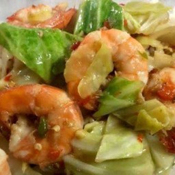 ข้าวกุ้งผัดกะหล่ำ