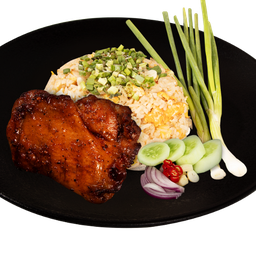 BX34 ข้าวผัดไข่ไก่ย่างหมาล่า