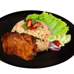 BX15 ข้าวผัดซอสกะเพราไก่ย่างดั่งเดิม