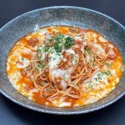 สปาเก็ตตี้โบโลเนสหมูสับ+ชีสลาวา