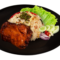 BX36 ข้าวผัดขี้เมาไก่ย่างหมาล่า