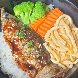 Saba Teriyaki Rice(ข้าวปลาซาบะเทอริยากิ)