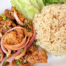 ข้าวไก่แซ่บหลายเด้อจร้า