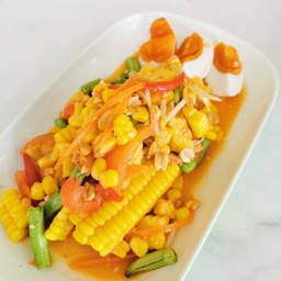 ตำข้าวโพดไข่เค็ม LM