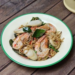 หมี่ผัดขี้เมากุ้ง