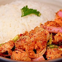 ข้าวยำไก่ซี๊ด ( ข้าวยำไก่ต้มสิงคโปร์ )