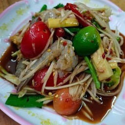 ตำกุ้งสด