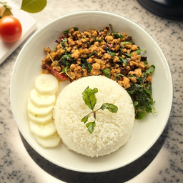 ข้าวกะเพราหมูสับ