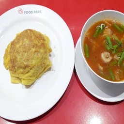 ไข่เจียว-แกงป่าไก่