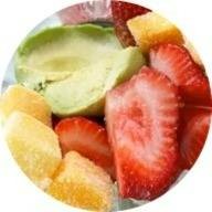 อะโวคาโด้+สตรอเบอรี่+มะม่วง ปั่น Avocado mix with Strawberry and Mango Smoothie