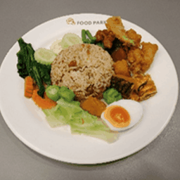 ข้าวคลุกน้ำพริกไข่ต้ม