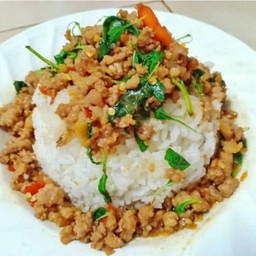 ข้าวกระเพราหมูสับ