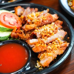 คอหมูทอด