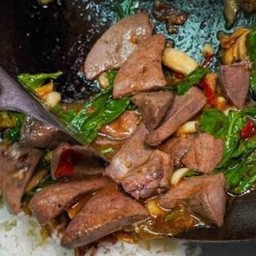 ข้าวตับโหระพา