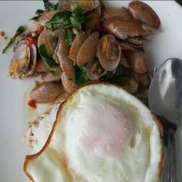 Stir Fried Clams With Sweet Basil